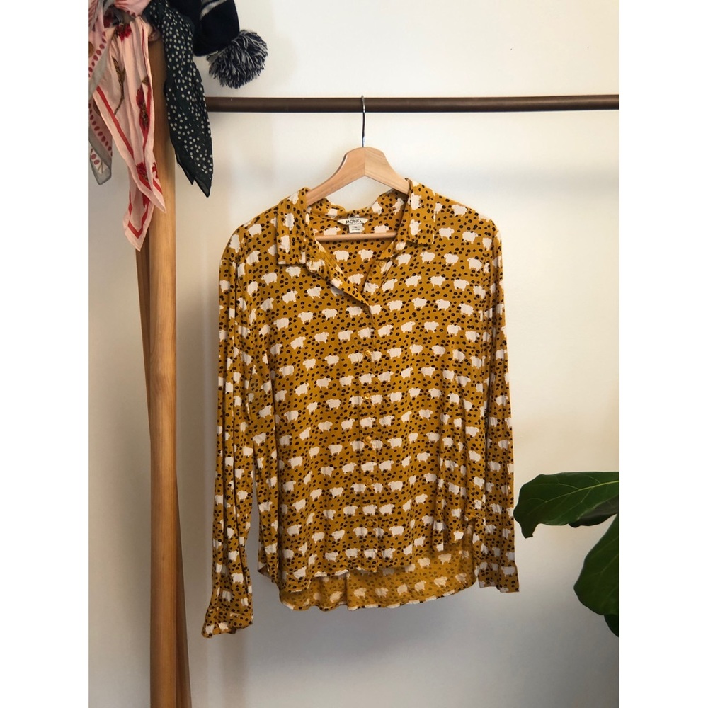 Sheep-Print Button Down